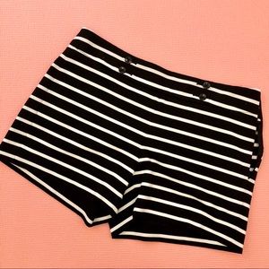White House black market striped shorts